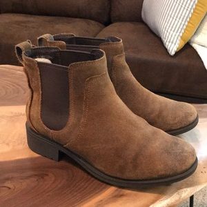 Ugg sherpa lined booties